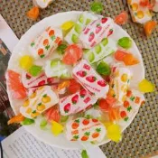 【食尚三味】知心綜合水果軟糖 500g 水果知心軟糖 水果軟糖 過年糖果 水果軟糖 喜糖  類知心 (台灣糖果B)