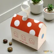 【現貨】圓點小屋迷你包裝盒 餅乾盒 烘焙包裝 糖果包裝盒 餅乾包裝盒 瑪德蓮 牛軋糖 餅乾 包裝盒 紙盒『包好日子』