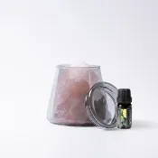 【康是美官方網購】【Montagne】粉水晶｜富士山晶礦杯鍍色款（贈杯蓋）｜佛手柑10ml _廠商直送