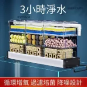 魚缸上部滴流過濾盒 多層淨水循環系統 魚池過濾箱 外掛式水族箱過濾器 滴流盒配件 觀賞魚缸適用