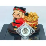 招財進寶財源廣進招財紀念幣88年錢中錢10元收藏送禮精品附旋轉保護殼展示架