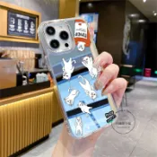 罐子倒立七隻中指貓情侶款 防摔  手機殼 iPhone 17 16 15 14 13 12 11 pro 保護殼 全包邊