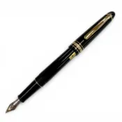 【DOKODEMO】全新 ▼MONTBLANCMeisterstück 145 經典蕭邦致敬系列鋼筆，14K B 尖，白色星形，黑金配色，德國製造，男士款，附原廠筆盒