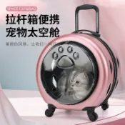 生活軌道 【透明加固】寵物拉桿箱 寵物航空箱 貓包 狗狗外出包 寵物旅行箱 寵物推車 可登機 通風透氣 耐磨PC材質 附安全扣繩 貓咪狗狗通用