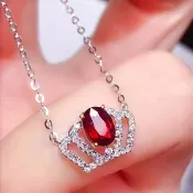 無燒紅寶石項鍊0.6ct(藍寶石.紅寶石.碧璽.尖晶石.托帕石.祖母綠)