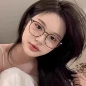 (店+)【KT DADA】透明眼鏡 韓版眼鏡 眼鏡女 眼鏡框 眼鏡架 素顏眼鏡 顯小臉 純鈦眼鏡 文青眼鏡 圓眼鏡框 無度數眼鏡 黑框眼鏡