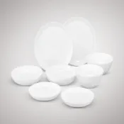 Luminarc 樂美雅 晶鑽浮雕系列強化餐盤八件組 (SP-2611)