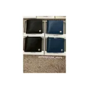 (店+)【CALVIN KLEIN】CK 小鈕扣新款 皮夾禮盒組 男短夾 零錢袋 證件夾 名片夾 禮盒 送禮(黑色/深海藍)