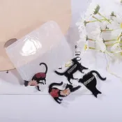 ☆荳荳龍~DIY手作黏土☆ 貓咪胸針 矽膠模具 滴膠模具