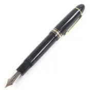 【DOKODEMO】【5積分】成色極佳 □MONTBLANCMeisterstück 149 鋼筆，14K EF 尖，帶筆帽，黑金配色，德國製造，男士款