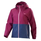 Mizuno 美津濃【授權經銷】女款連帽防風外套 GORE-TEX 運動 訓練 防水 -粉紫- B2TE2X9967