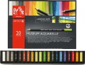 筆殿 CARAN d’ACHE 卡達 Museum Aquarelle 博物館級水溶性20色鉛筆風景*3510.420