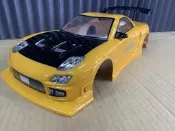昇揚遙控模型 佑盈COLT M2314P 1/10 RX-7 塗裝完成車殼 (黃色/200mm)
