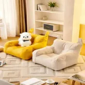 (店+)可開發票✨免運 兒童懶人沙發寶寶單人可躺可睡嬰兒專用可愛座椅小沙發拍照小月齡