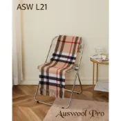 澳洲 Auswool Pro UGG 100%  純羊毛圍巾 ASW L21 經典駝格