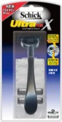 【DOKODEMO】Schick 舒適牌 舒適 Schick Ultra Plus X 刮鬍刀握柄 2枚刃 附2片替換刀片（其中1片已安裝於本體）