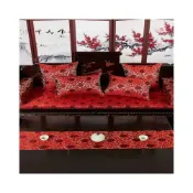 (店+)紅木沙發坐墊實木家具客廳新中式太師椅圈椅羅漢床定做防滑可拆洗