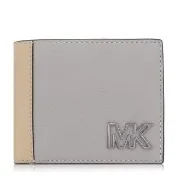 【Michael Kors】本季精選 荔枝紋皮革 / 零錢袋 / 男士 短夾(灰色)