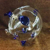 水晶玻璃 存錢豬 存錢筒