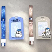 【小星同學】正版授權 史努比 SNOOPY(OLAF) 造型票卡夾組(附掛繩) 識別證套 票卡夾 悠遊卡套 歐拉夫