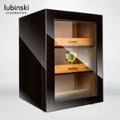 【LUBINSKI/魯賓斯基】三層大容量 雪茄盒 透視窗雪松木雪茄櫃  雪茄展示保濕盒