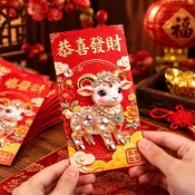 2027羊年紅包袋 立體小羊利是封 新年春節壓歲錢 創意高檔彩印紅包 過年送禮 兒童長輩通用節慶用品