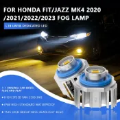 2 件裝 L1B 雙色 LED 霧燈燈泡 3000K/6500K 金黃色白色適用於 HONDA FIT/JAZZ MK4