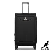 【KANGOL】英國袋鼠 世界巡迴20吋布面行李箱 大容量 登機箱 旅遊 出國 出差 旅行 旅行箱