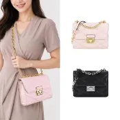 【Michael Kors】SERENA菱格紋衍縫肩背/斜背兩用包(多色選)