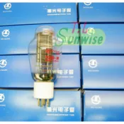 現貨供應 300B ︽NO:3006 中國 曙光 300B - 98 NIB 白瓷座 鍍金腳 彈簧吊燈絲型 真空管 紅字