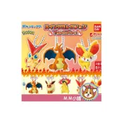(店+)【M.M小舖】『現貨』 BANDAI 轉蛋 扭蛋 精靈寶可夢公仔吊飾 火系 噴火龍 火伊布 公仔 吊飾 全5款