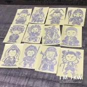 (店+)反光屋FKW Q版神明貼紙 媽祖 濟公 三太子 關公 財神 觀世音 虎爺 齊天大聖 廣澤尊王 反光貼紙 機車貼紙 汽車貼