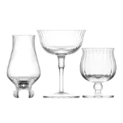 (店+)無限系列 調酒杯 水晶玻璃 直條紋 雞尾酒杯 威士忌杯 酒杯 司令杯 短飲杯 水杯 果汁杯 颶風杯 水晶杯 聞香杯