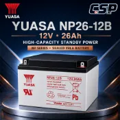 YUASA NP26-12B Sealed Lead Acid Battery 12V 26Ah Rechargeabl