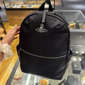 Vivienne Westwood 土星 後背包 雙肩包 帆布車縫線大容量 又潮又Q 好實用❤️男女同款