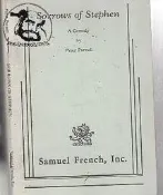 Sorrows of Stephen  Samuel French Inc 共102頁｜｜｜27063047