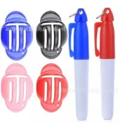高爾夫球劃線器 單面瞄準T型畫球配件用品送2支畫線筆畫線器
