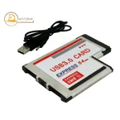 54 毫米轉 USB 3.0 X 2 端口 Expresscard PCI-E 轉 USB 適配器轉換器 Express