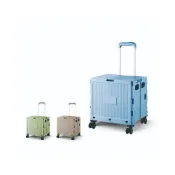 (店+)【HONG JIN】宏晉 38L 城市風折疊購物車 ｜低飽和 × 高質感 莫蘭迪色系推車 菜籃車 手拉車 收納籃 可爬樓梯購物拉車