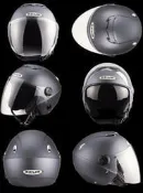 ㊣金頭帽㊣【瑞獅 ZEUS ZS-202FB 消光鐵灰】內藏墨鏡 全可拆內襯 安全帽 機車 情侶 禮物 