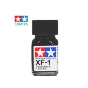 (店+)【TAMIYA】鋼普拉 田宮 XF-1 XF1 消光黑 墨線液 入墨線 分色擦拭法 油性法瑯漆 模型漆 10ml