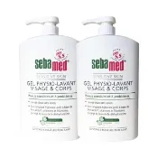 【SEBAMED 施巴】潔膚露1000ml共2入(大容量 平行輸入)