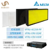 台達電子 PM2.5變頻全熱交換器濾網 初效 / 活性碳 / HEPA濾網 VEB250AT-REC適用