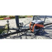 【三隻貓寵物】可折疊自行車拖車寵物推車後掛小拖車可放後備箱多功能
