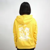 RETOP 撲克系列 詭譎小丑撲克寬版帽T 黃 RM223407-09