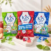 ☆印尼代購♡⃛現貨•Kis Cheery Apple Peach Barley 櫻桃 蜜桃蘋果 大麥 薄荷糖 125g