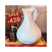 (店+)Naweis精油 遙控版白色木紋水氧機  木紋質感