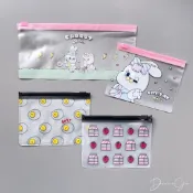 𝗗𝗲𝗺𝗶𝗚𝗼🇰🇷Daiso 韓國大創 夾鏈袋 拉鍊袋 小物收納 粉紅莉可兔 米奇 米妮 維尼 飾品袋 收納袋