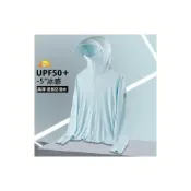 (店+)防曬外套男女生抗uv防曬衣運動冰絲涼感外套防水防風透氣夏季轻薄休閒遮陽連帽女裝外套夏天登山小香風長版顯瘦罩衫大呎碼外套 上衣襯衫媽媽裝