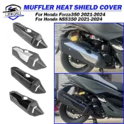 寓偉 HONDA Ljbkoall 摩托車排氣消音管保護罩隔熱罩殼防燙蓋適用於本田 Forza350 NSS350 21-24